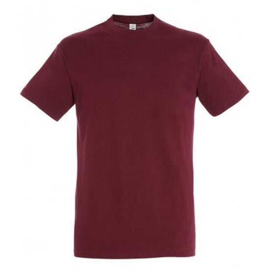 SOLS Herren Regent T-Shirt mit kurzen Ärmeln (Burgund) - Image 1