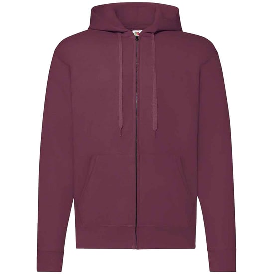 Fruit of the Loom - "Classic" Hoodie mit durchgehendem Reißverschluss für Herren/Damen Unisex (Burgunderrot) - Image 1