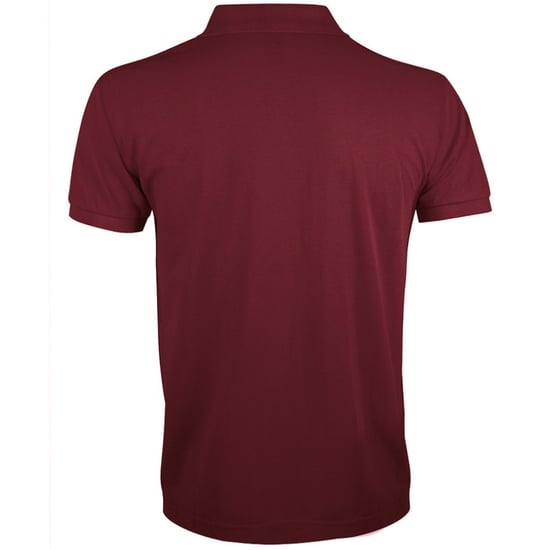 SOLs Mens Prime Pique Plain Kurzarm-Poloshirt (Burgund) - Image 2