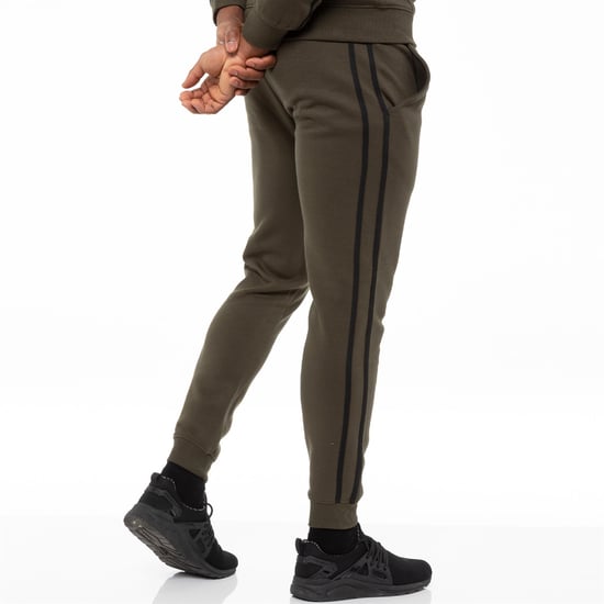 Herren Khaki Trainingsanzug Jogger| Enzo Designer Menswear - Image 2