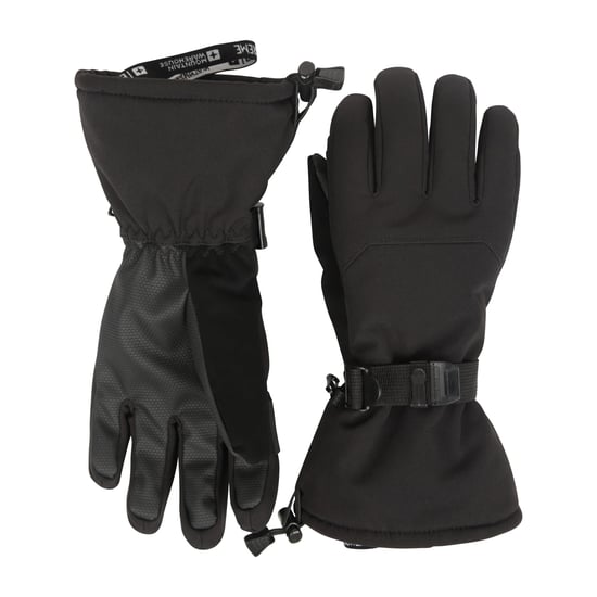 Mountain Warehouse Herren Extreme Wasserdichte Softshell Ski-Handschuhe (Schwarz) - Image 3