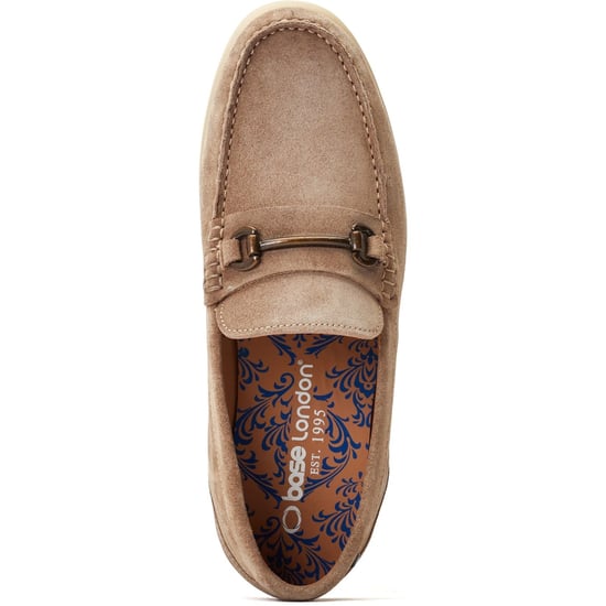 Base London Snapper Leder Herren Sand Loafers - Image 4