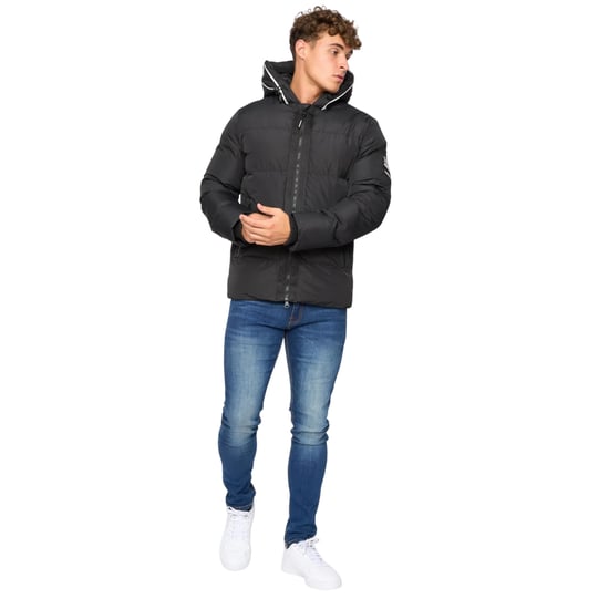Crosshatch - "Sandbox" Jacke mit Kapuze für Herren (Schwarz) - Image 3