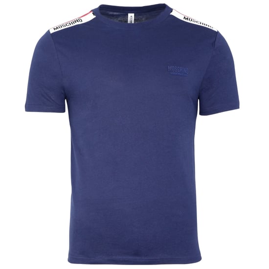 Moschino Taped Shoulder Logo Navy BlueT-Shirt