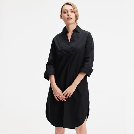Minimalistisches Hemdkleid aus Baumwolle - Image 4