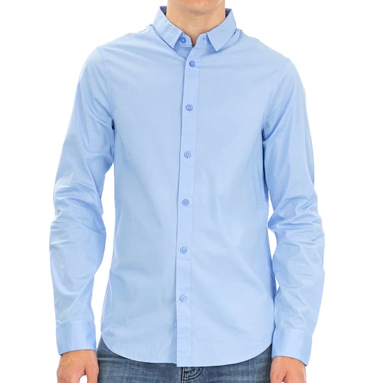 Armani Exchange Homme Chemise manches longues Bleu clair - Image 1