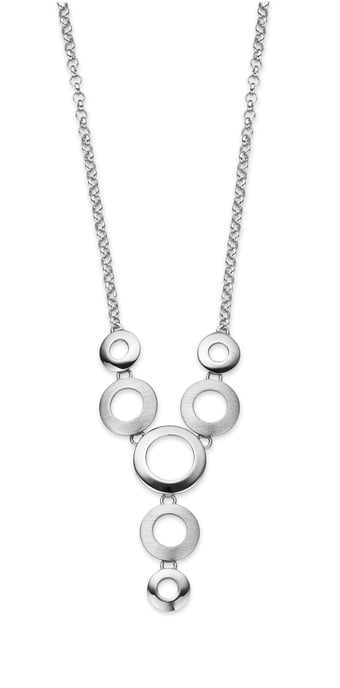 Orphelia Women's 925 Sterling Silver Set: Chain + Bracelet - Silver SET-019