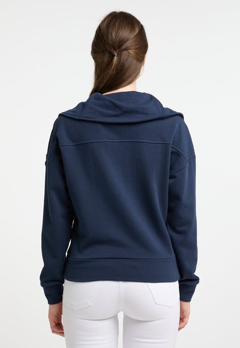 Dreimaster Oversized Sweatshirt Damen Dunkelmarine - Image 3