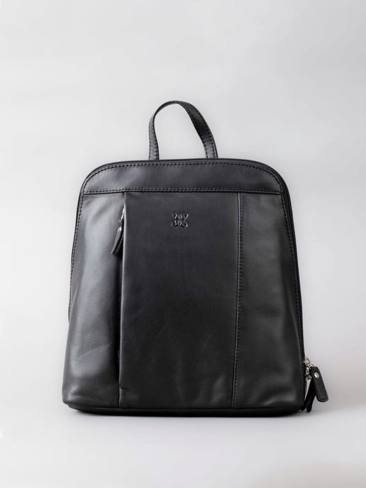 Enderby Leather Backpack in Black