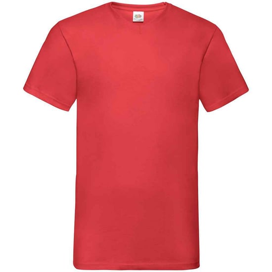 Fruit of the Loom - "Value" T-Shirt V-Ausschnitt für Herren (Rot) - Image 1
