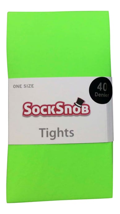Sock Snob - Damen 40 Denier helle farbige undurchsichtige Neon-Strumpfhose - Image 2