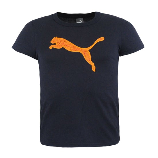 Puma Womens BT 456 Short Sleeve T-Shirt Navy Top 593155 03
