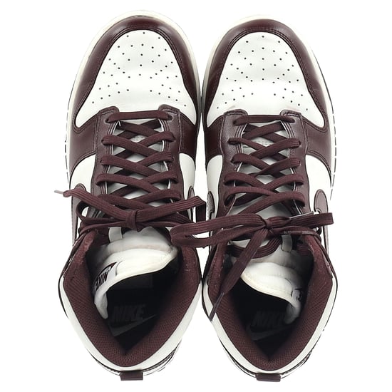 Nike Dunk High Burgundy Crush Sneakers aus burgunderfarbenem Leder - Image 3