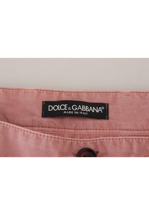 Dolce & Gabbana Herren Rosa Chinos Baumwoll Freizeithosen - Image 2