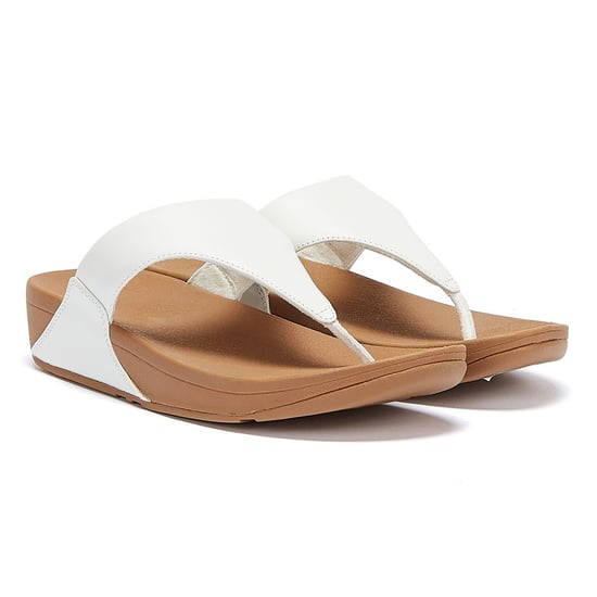 FitFlop Lulu Leder Damensandalen - (Weiß) - Image 1