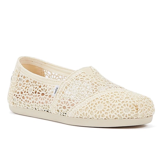 Toms Apargata Crochet Natural Espadrilles Damen Beige Sandale - Image 2