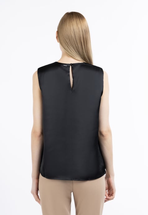 Dreimaster kurzarmbluse Damen schwarz - Image 4