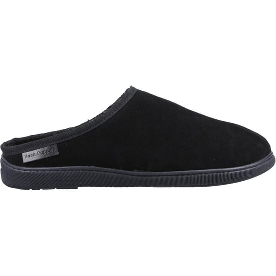 Hush Puppies Herren Ashton Wildleder Hausschuhe (Schwarz) - Image 3
