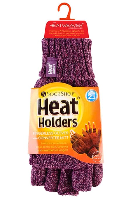 Women's Thermal Converter Fingerless Cable Knit 2.3 tog Handschuhe - Image 2