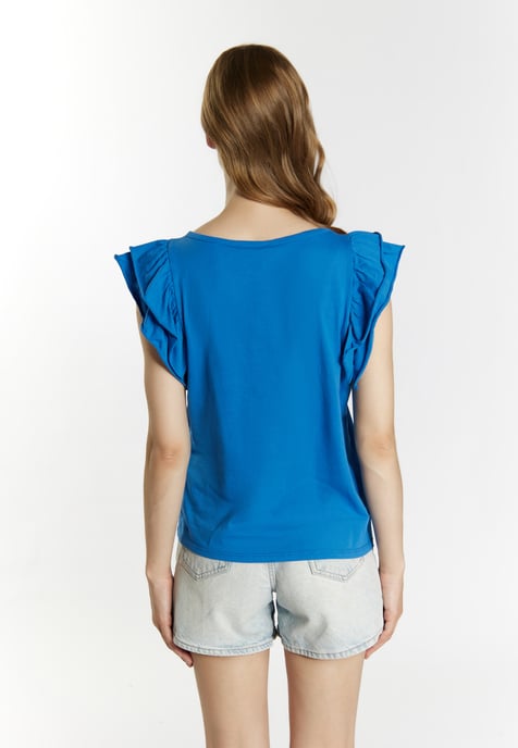 Dreimaster T-Shirt Damen blau - Image 4