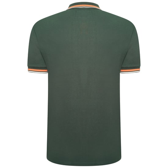 Grey Hawk Polo Pique in Green with Taping