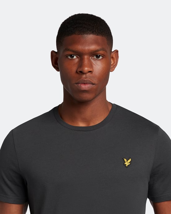 Lyle & Scott Einfarbiges T-Shirt in Grau - Image 4