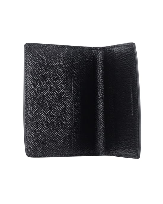 Dolce & Gabbana Logo Geldbörse im Querformat aus schwarzem Leder - Image 5