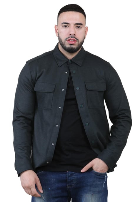 Autograph Herren Wollmischung Overshirt in Schwarz - Image 1