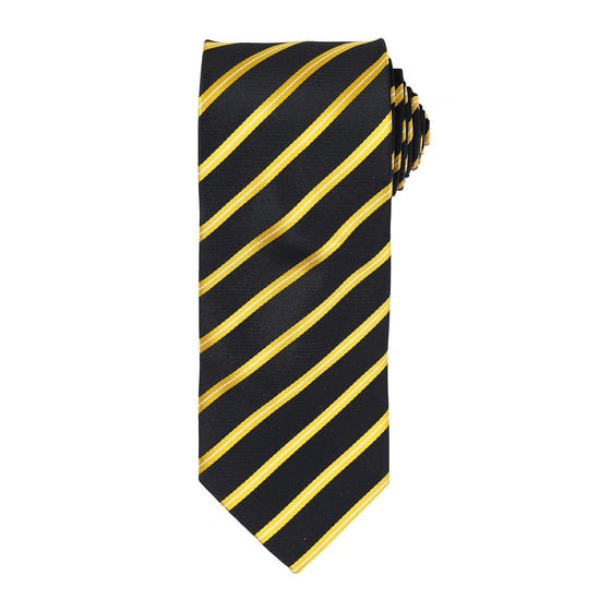 Premier - Krawatte für Herren (Schwarz/Gold) - Image 1