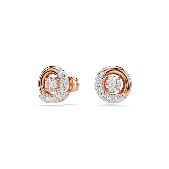 Swarovski 'Dextera' Damen Ohrstecker aus vergoldetem Metall - Rose 5692258 - Image 2
