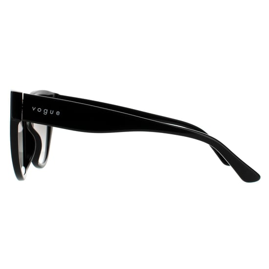 Vogue Cat Eye Womens Dark Havana Brown Gradient Sonnenbrille - Image 3