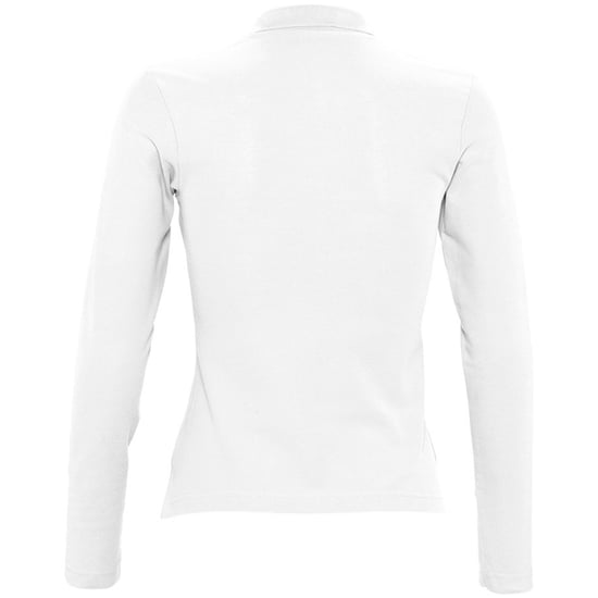 SOLS Podium - Langärmeliges Polo-Shirt aus 100% Baumwolle - Damen (Weiß) - Image 2
