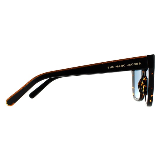 Marc Jacobs Square Womens Havanna Schwarz Blau Avio Sonnenbrille - Image 4