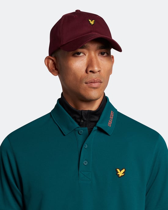 Lyle & Scott Golf Kragen Logo Technisches Poloshirt in Grün - Image 4