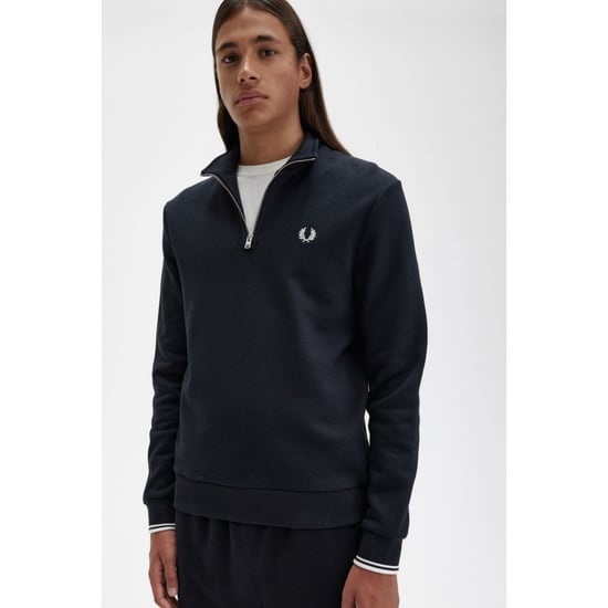Fred Perry Mens Half Zip Sweatshirt