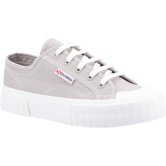 Superga 2630 Stripe 100% Baumwolle Damen Grau Colomba Turnschuhe - Image 1