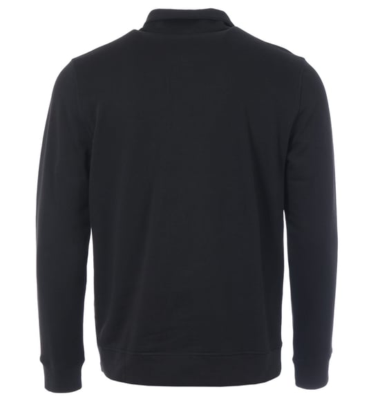 BOSS Logo Patch Nachhaltiges Half-Zip-Sweatshirt – Schwarz - Image 2