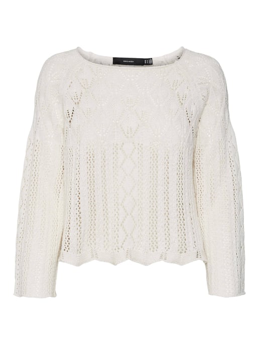 VERO MODA Pullover VMGINGER aus Bio-Baumwolle in Creme - Image 1