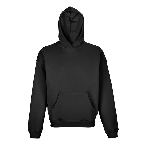 SOLS Unisex Erwachsene Connor Organic Oversized Hoodie (Schwarz) - Image 1