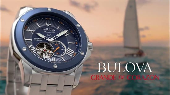 Bulova Marine Star Herren Silberuhr 98A302 - Image 4
