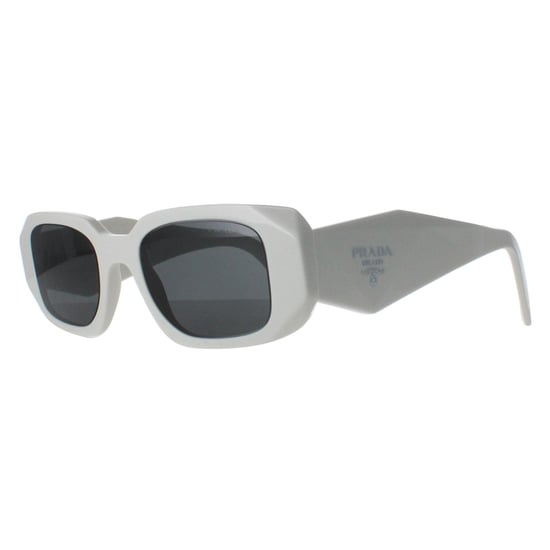 Prada Rectangle Womens Talc Dark Grey PR17WS