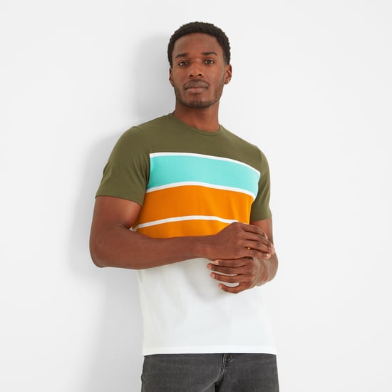 Whitwick Mens T-Shirt Khaki - Image 6