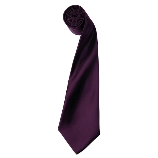 Premier - "Colours" Krawatte für Herren/Damen Unisex (Aubergine) - Image 1