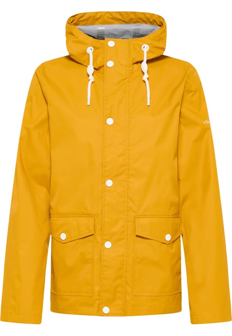 Dreimaster Regenjacke mit einem dezenten Print auf der Oberstoffrückseite Herren senf - Image 1