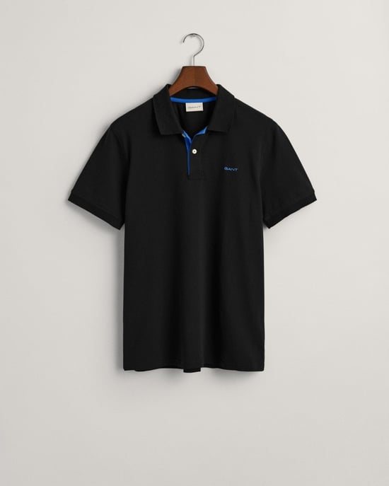 GANT Regular Fit Kurzarm-Kontrastpiqué Rugger - Image 1