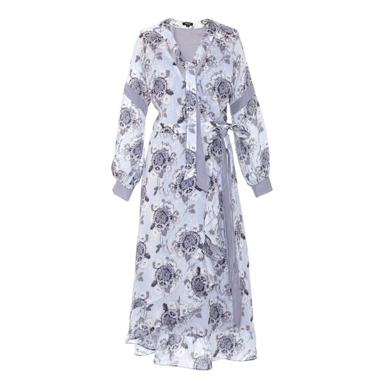Wrap flower print dress