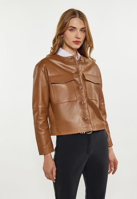 Dreimaster Jacke Damen Kamel - Image 3