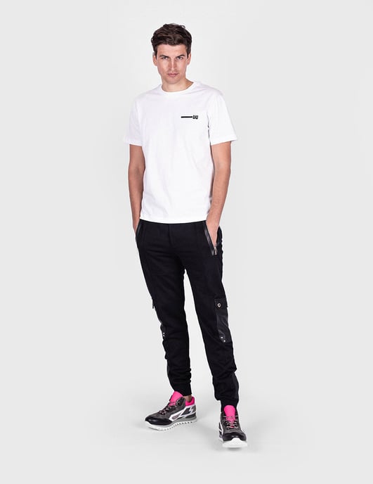 Les Hommes T-shirt Typography Herren schwarz - Image 2