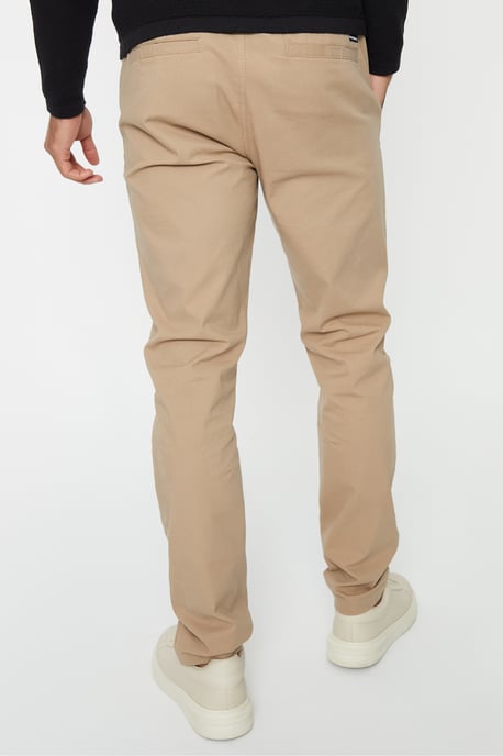 Stone 'Cory' Slim Fit Pull-On Chino Trousers