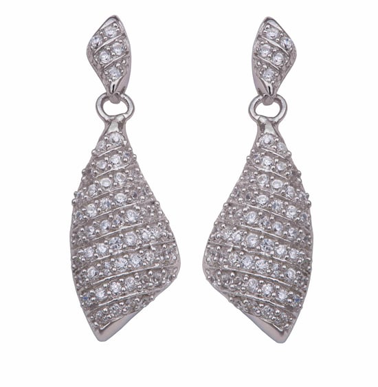 Orphelia Women's 925 Sterling Silver Set: Chain-Pendant + Earrings - Silver SET-5884